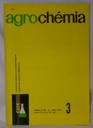Agrochémia č. 3 / 1982
