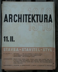 časopis Architektura - ročník II., čísla 1 - 12