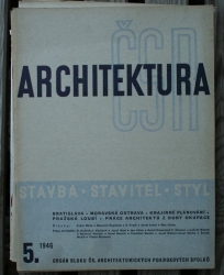 časopis Architektura ČSR - ročník V., čísla 1 - 10