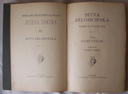 Bitva bělohorská - román ze století XVII. - díly I-III