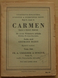 Carmen - Opera o čtyřech dějstvích