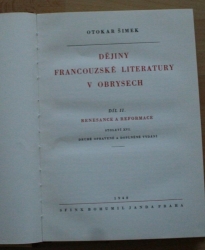 Dějiny francouzské literatury v obrysech I. - III.