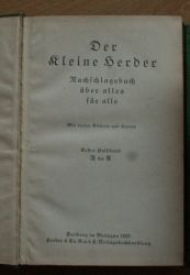 Der kleine Herder - Nachschlagebuch über alles für alle