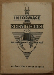 Informace o nové technice pro zaměstnance Čs. naftových dolů roč. III., číslo 7.