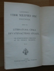 Literatura česká devatenáctého století II. - Od josefinského obrození až po českou modernu