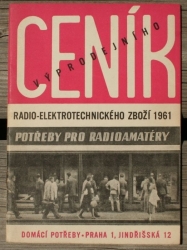 Ceník výprodejního radio-elektrotechnického zboží 1961