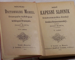 Nový kapesní slovník francouzsko - český a česko - francouzský