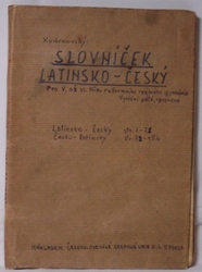 Slovníček latinsko - český / česko latinský