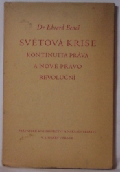 Světová krise, kontinuita práva a nové právo revoluční