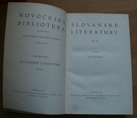 Novočeská bibliotéka - Slovanské literatury III.